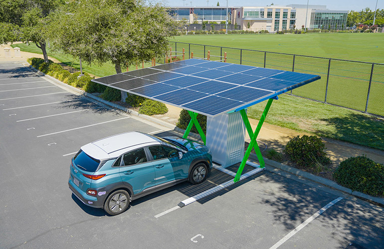 Paired Power earns patent for solar-powered EV charger platform